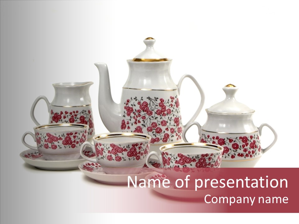 English Traditional Cafe PowerPoint Template