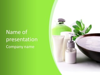 Lotion Tub Essential PowerPoint Template
