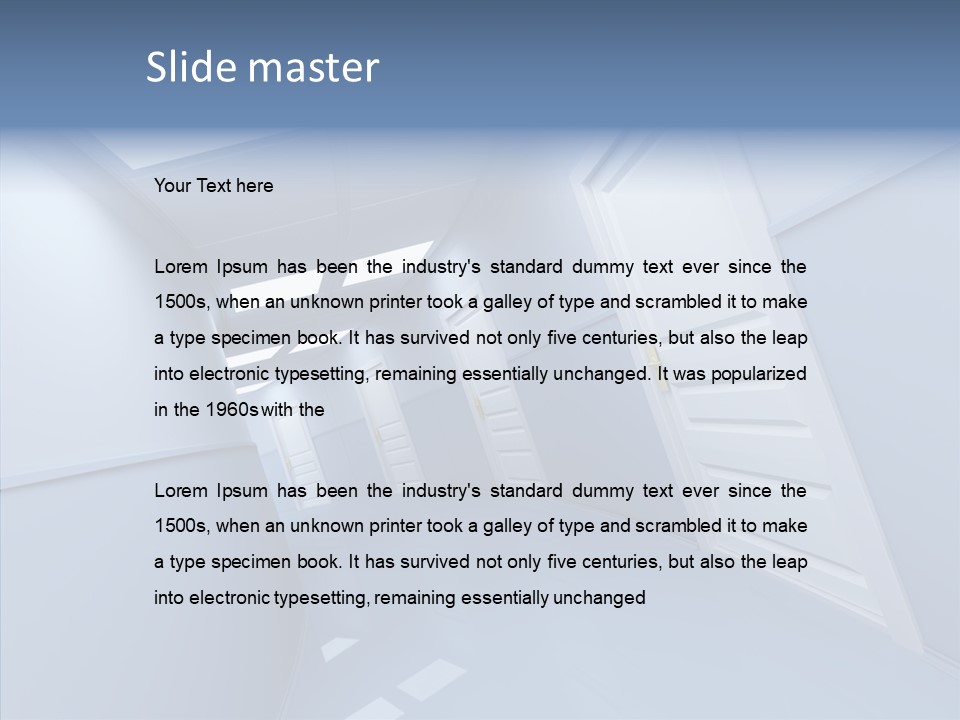 Interior Door Way PowerPoint Template