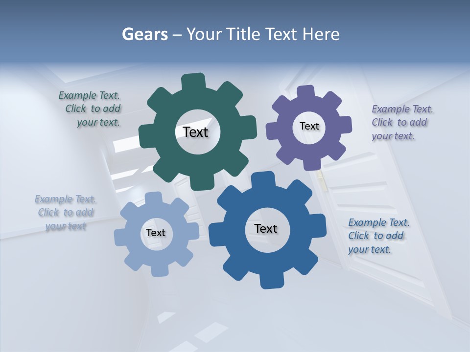 Interior Door Way PowerPoint Template