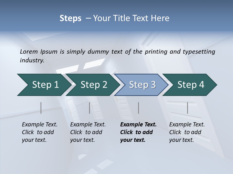 Interior Door Way PowerPoint Template