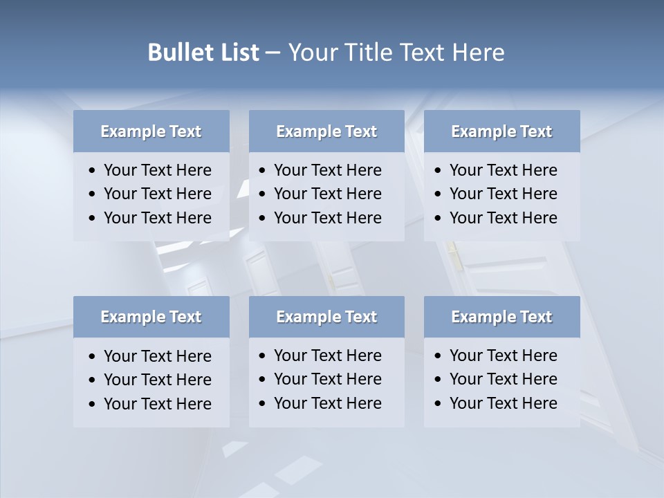 Interior Door Way PowerPoint Template