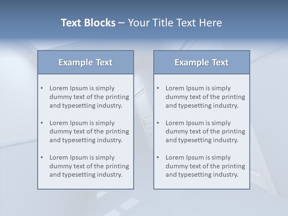 Interior Door Way PowerPoint Template