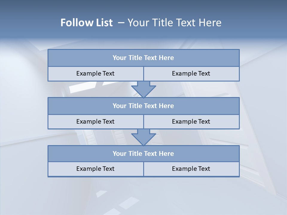 Interior Door Way PowerPoint Template