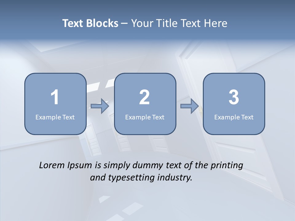 Interior Door Way PowerPoint Template