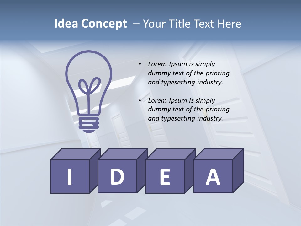 Interior Door Way PowerPoint Template