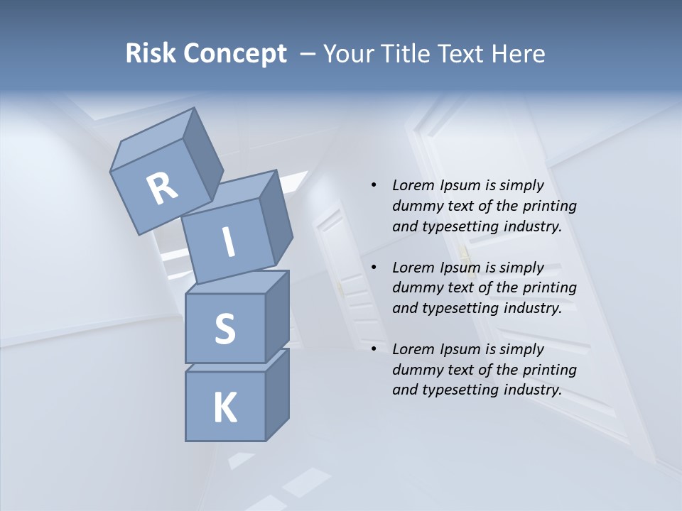 Interior Door Way PowerPoint Template