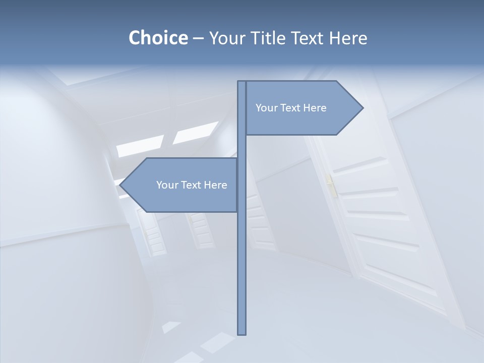 Interior Door Way PowerPoint Template
