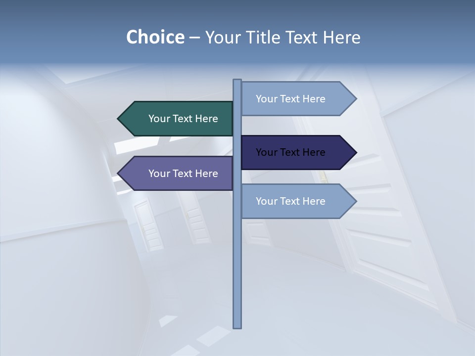 Interior Door Way PowerPoint Template