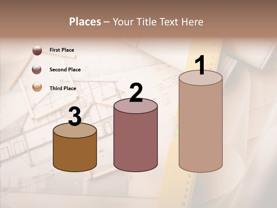 Dimensions Property Wooden Metre PowerPoint Template