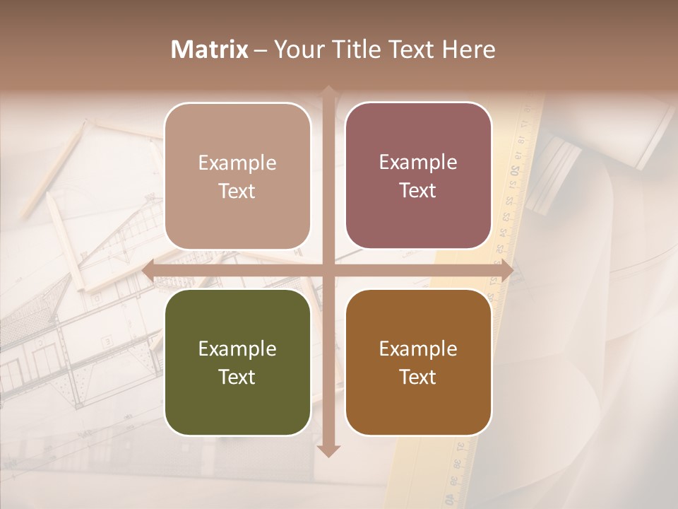 Dimensions Property Wooden Metre PowerPoint Template