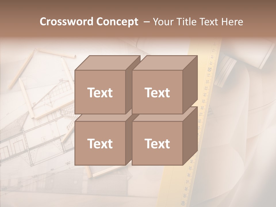 Dimensions Property Wooden Metre PowerPoint Template