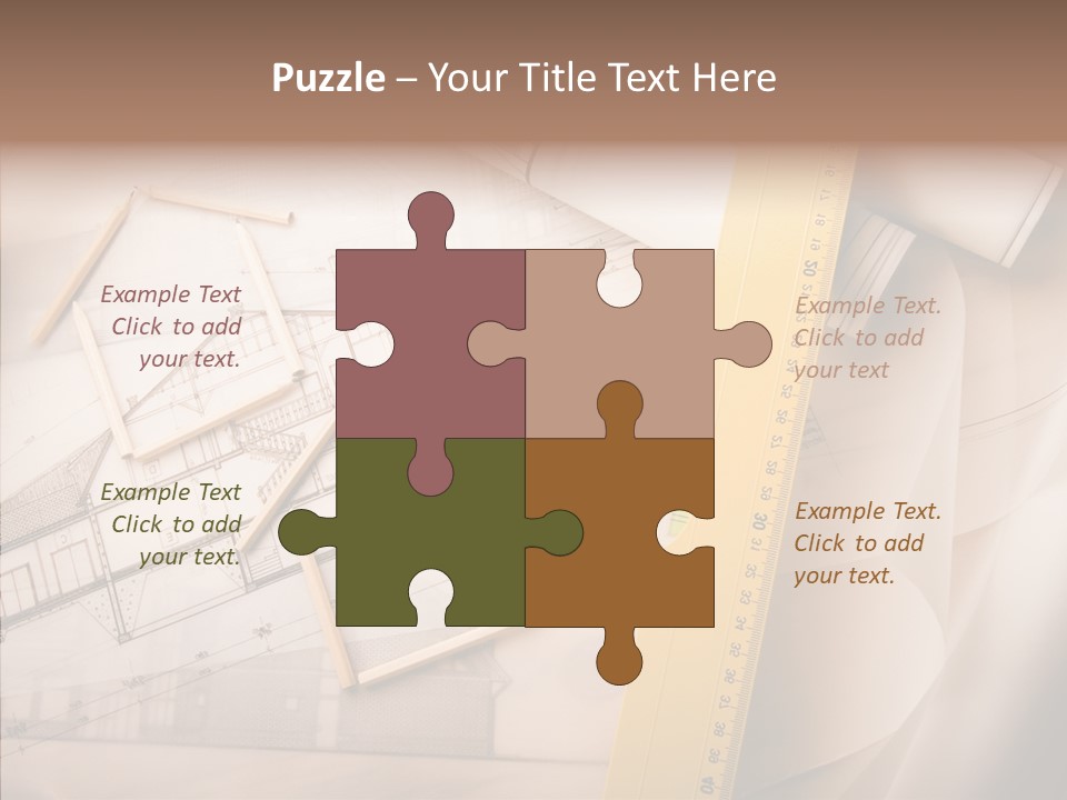 Dimensions Property Wooden Metre PowerPoint Template