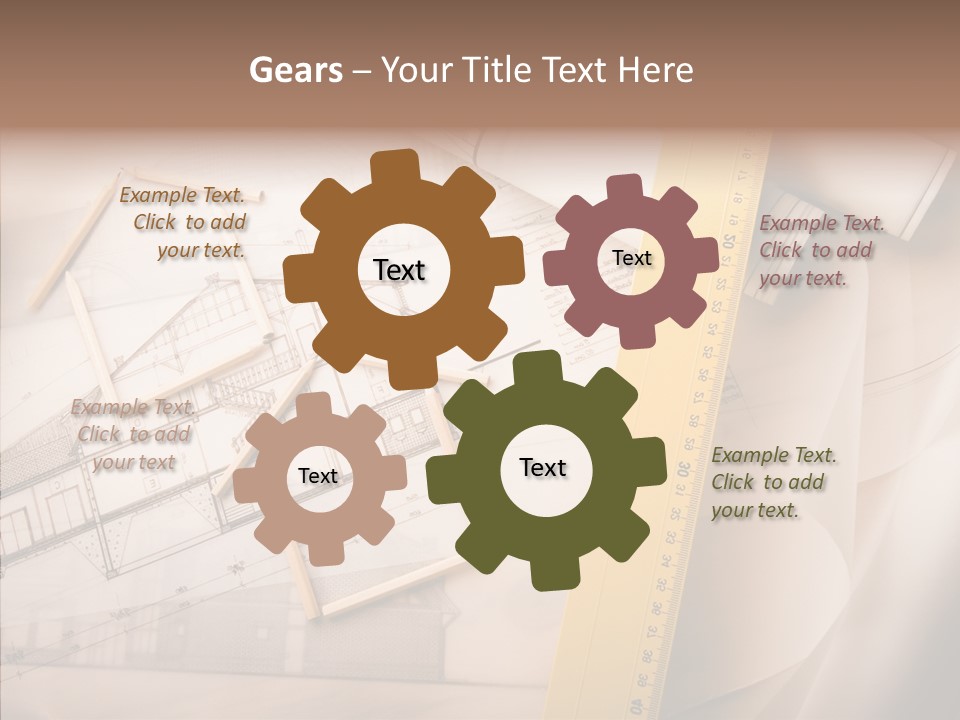 Dimensions Property Wooden Metre PowerPoint Template