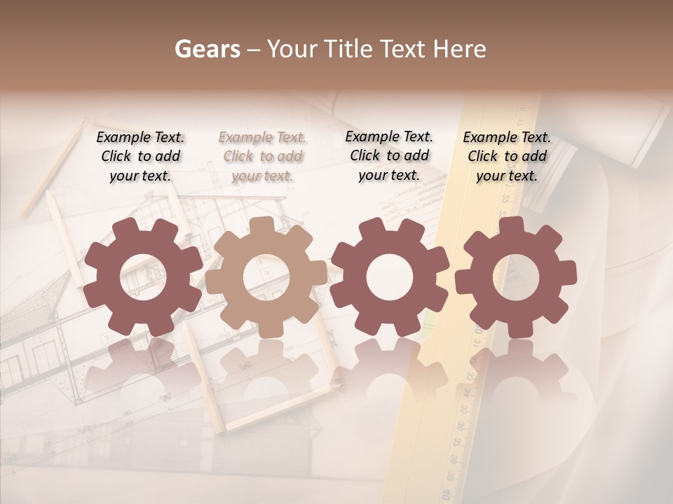 Dimensions Property Wooden Metre PowerPoint Template