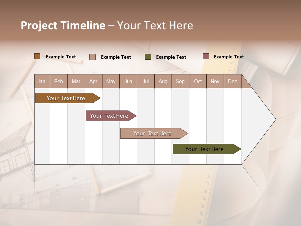 Dimensions Property Wooden Metre PowerPoint Template