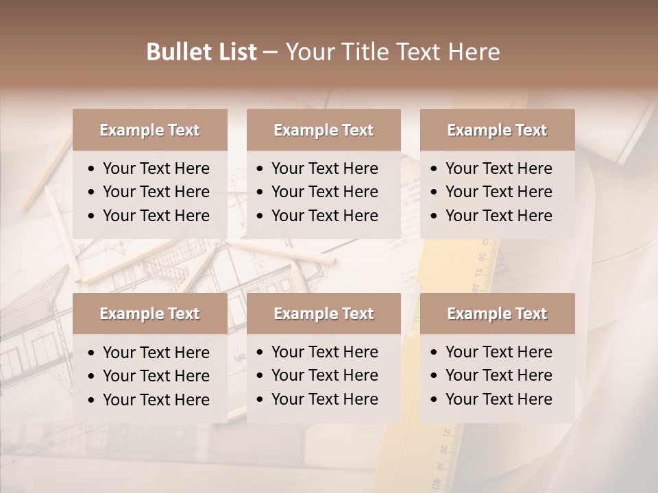 Dimensions Property Wooden Metre PowerPoint Template