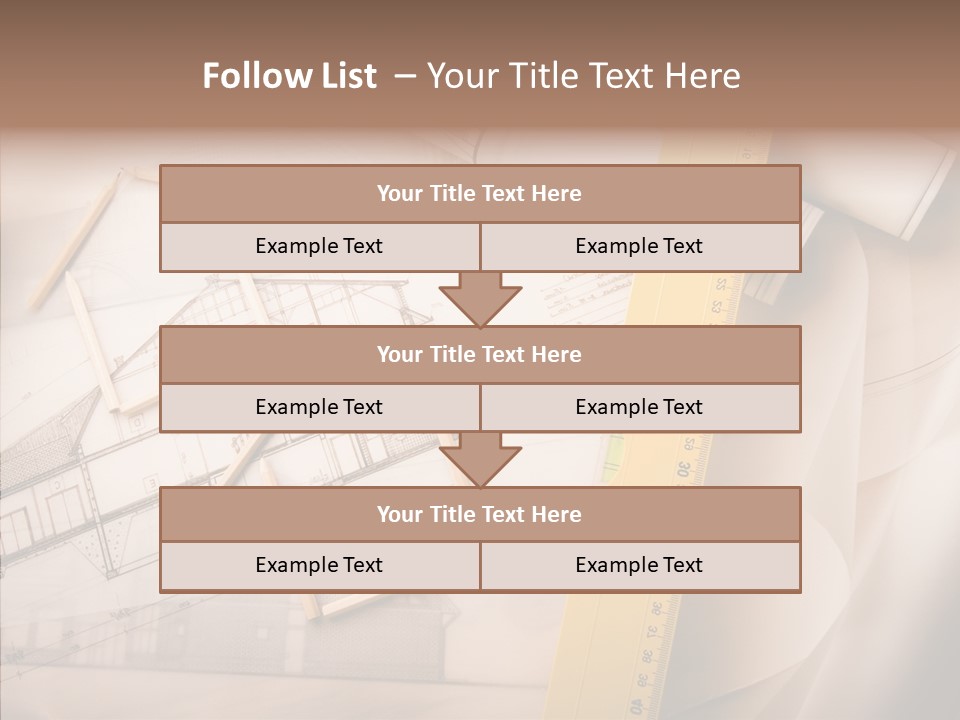 Dimensions Property Wooden Metre PowerPoint Template