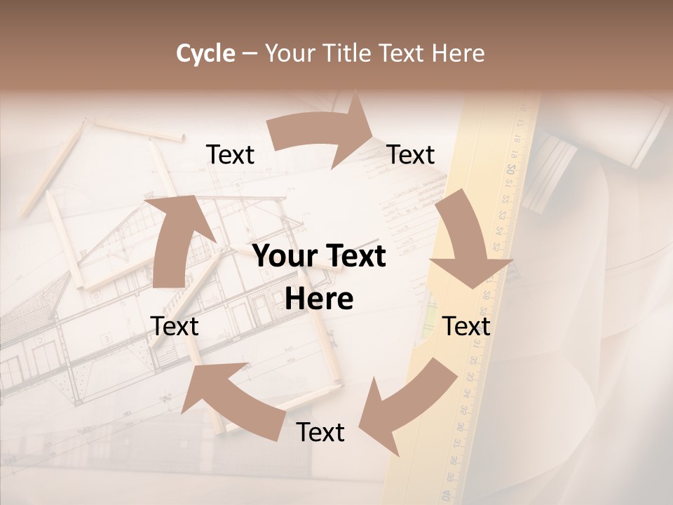 Dimensions Property Wooden Metre PowerPoint Template