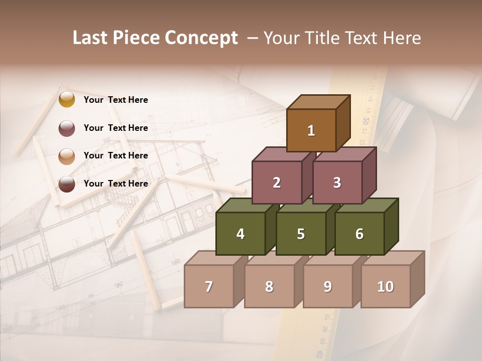 Dimensions Property Wooden Metre PowerPoint Template