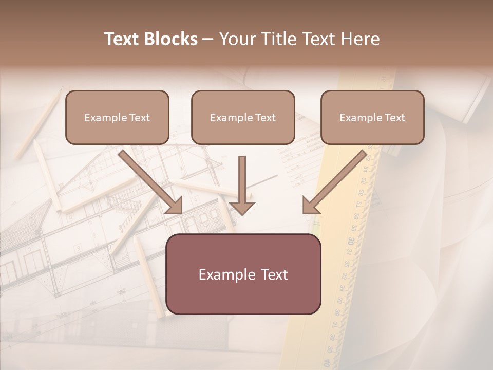 Dimensions Property Wooden Metre PowerPoint Template