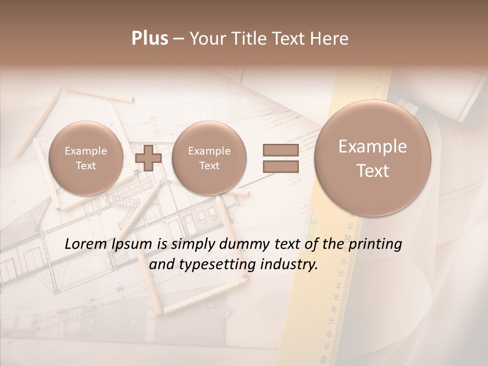 Dimensions Property Wooden Metre PowerPoint Template