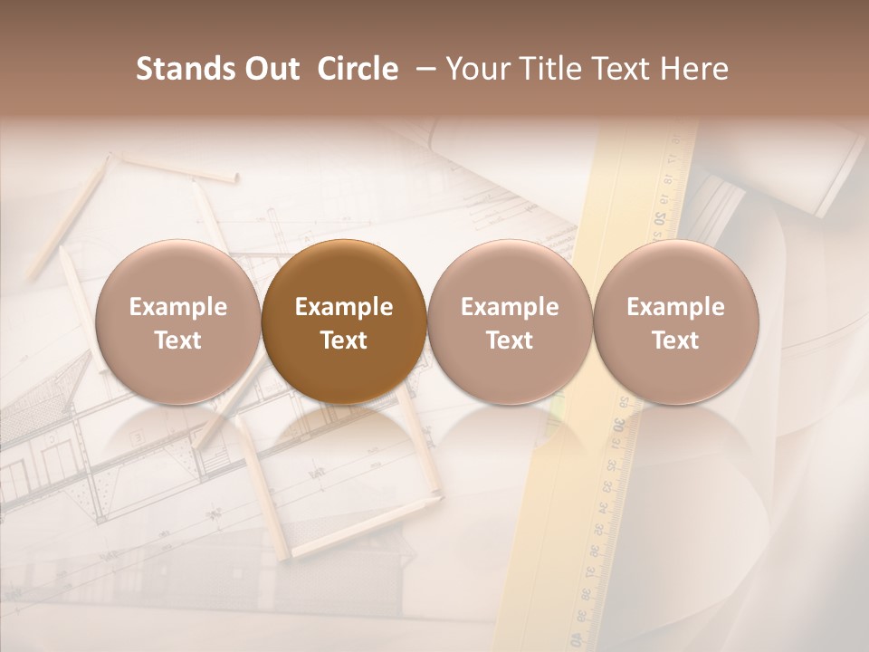 Dimensions Property Wooden Metre PowerPoint Template