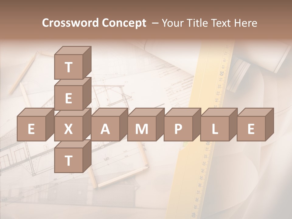 Dimensions Property Wooden Metre PowerPoint Template