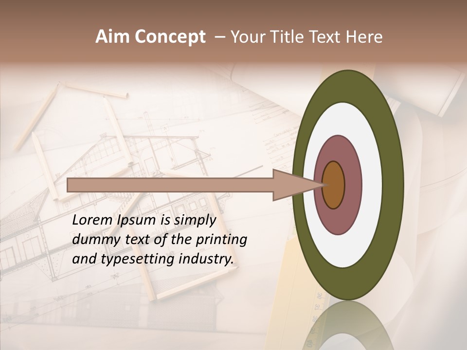 Dimensions Property Wooden Metre PowerPoint Template
