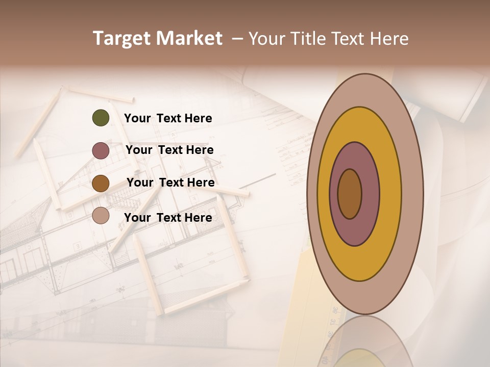 Dimensions Property Wooden Metre PowerPoint Template