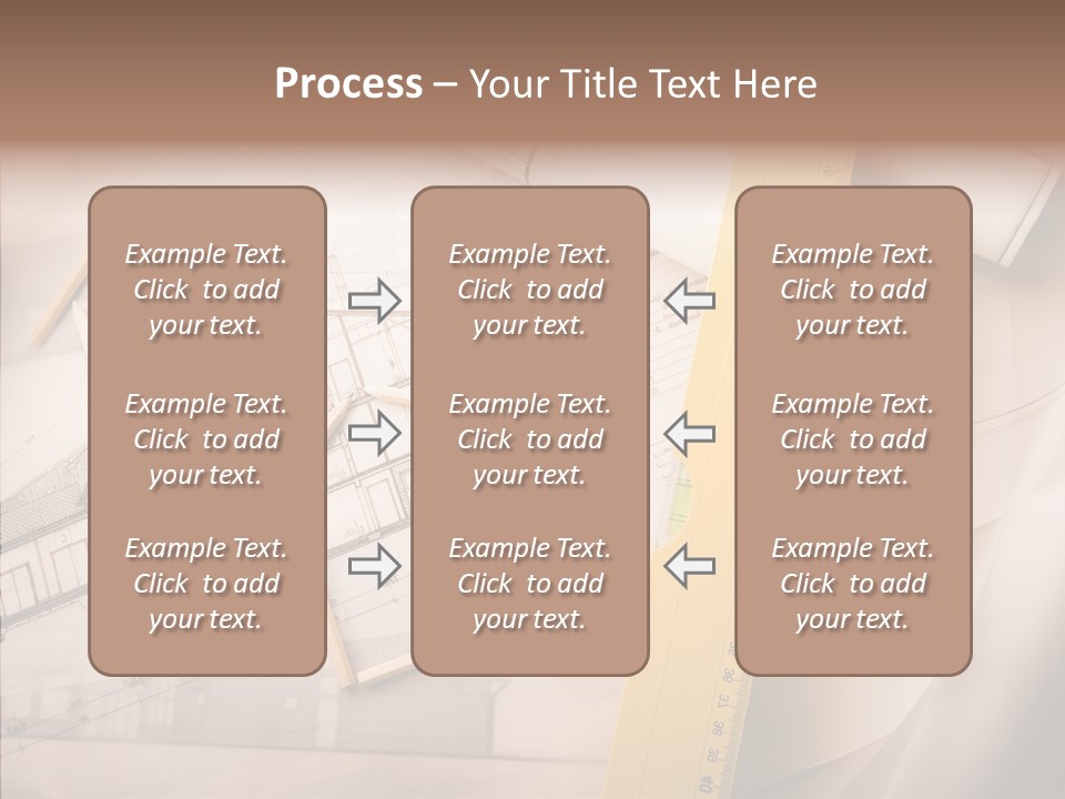 Dimensions Property Wooden Metre PowerPoint Template