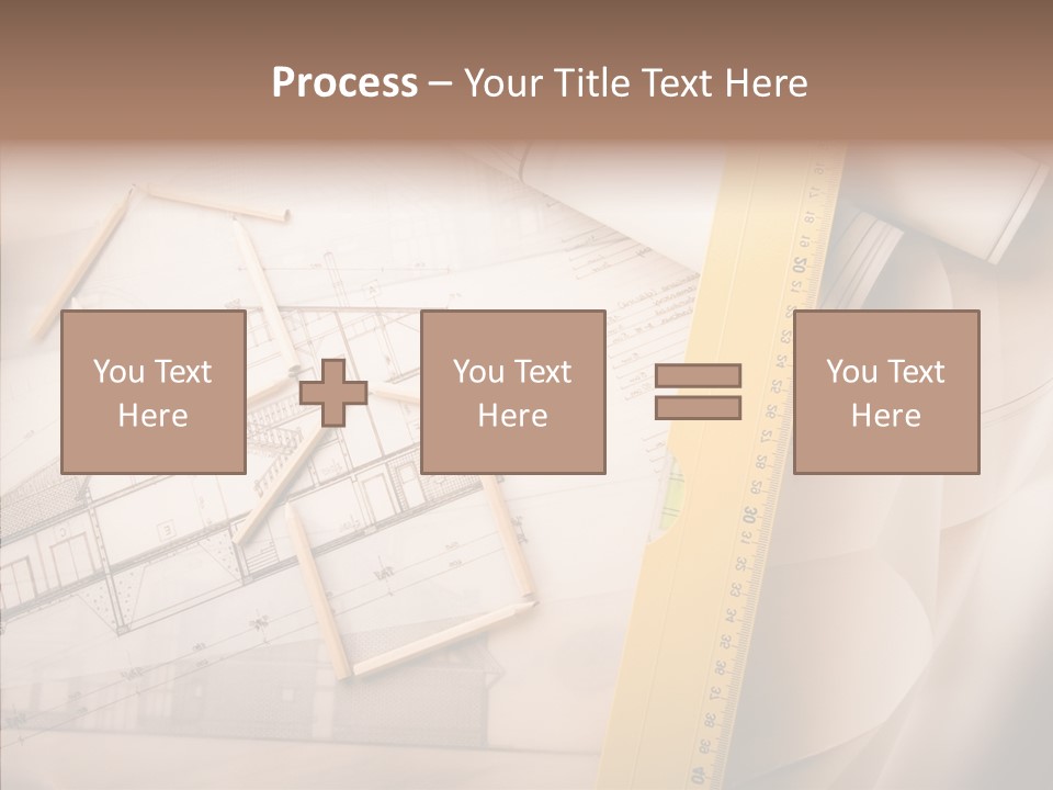 Dimensions Property Wooden Metre PowerPoint Template