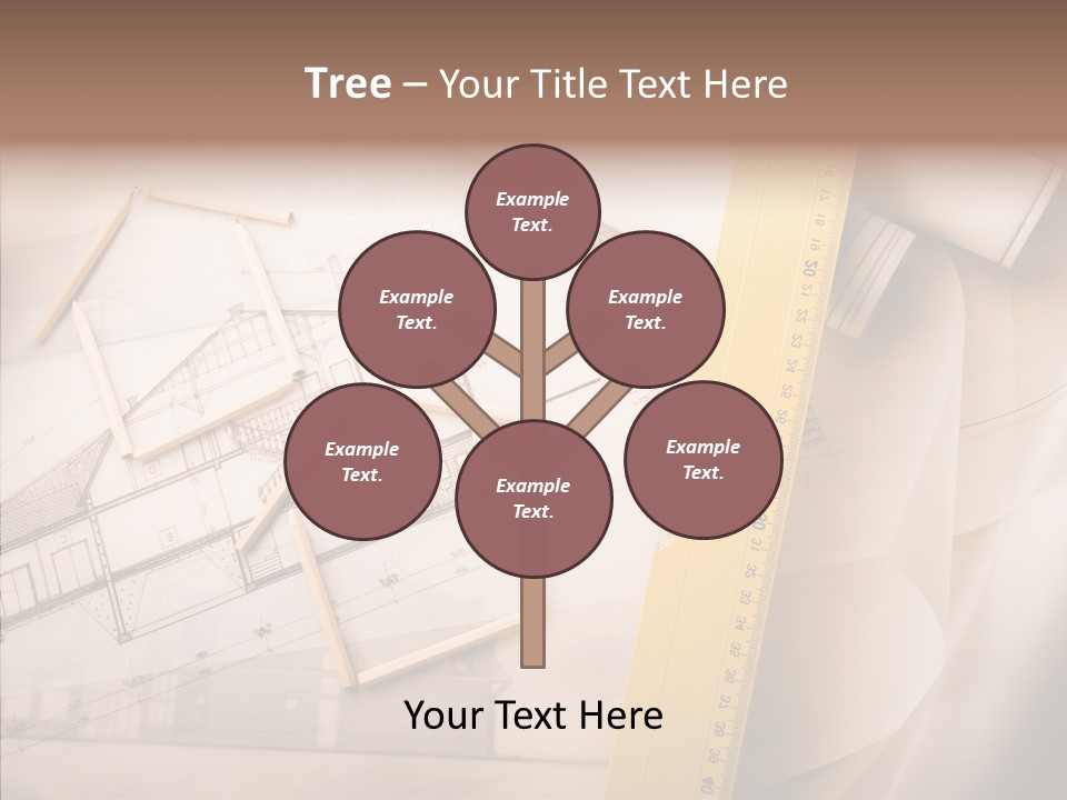 Dimensions Property Wooden Metre PowerPoint Template