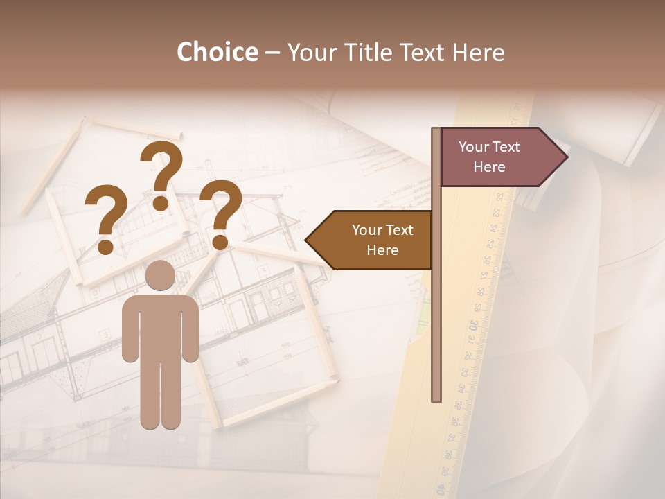 Dimensions Property Wooden Metre PowerPoint Template