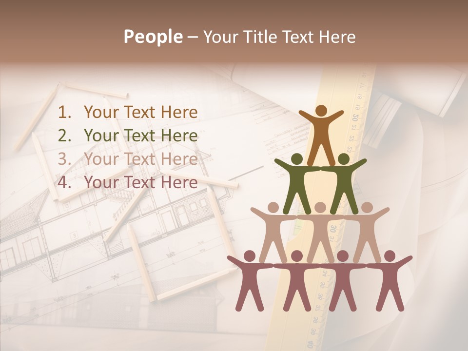 Dimensions Property Wooden Metre PowerPoint Template