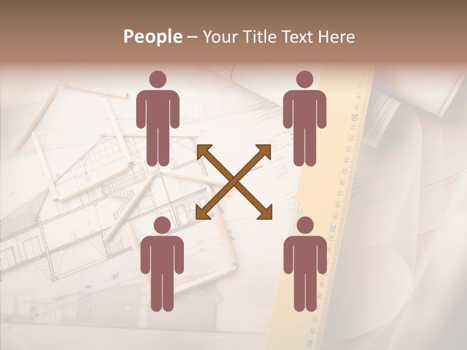 Dimensions Property Wooden Metre PowerPoint Template