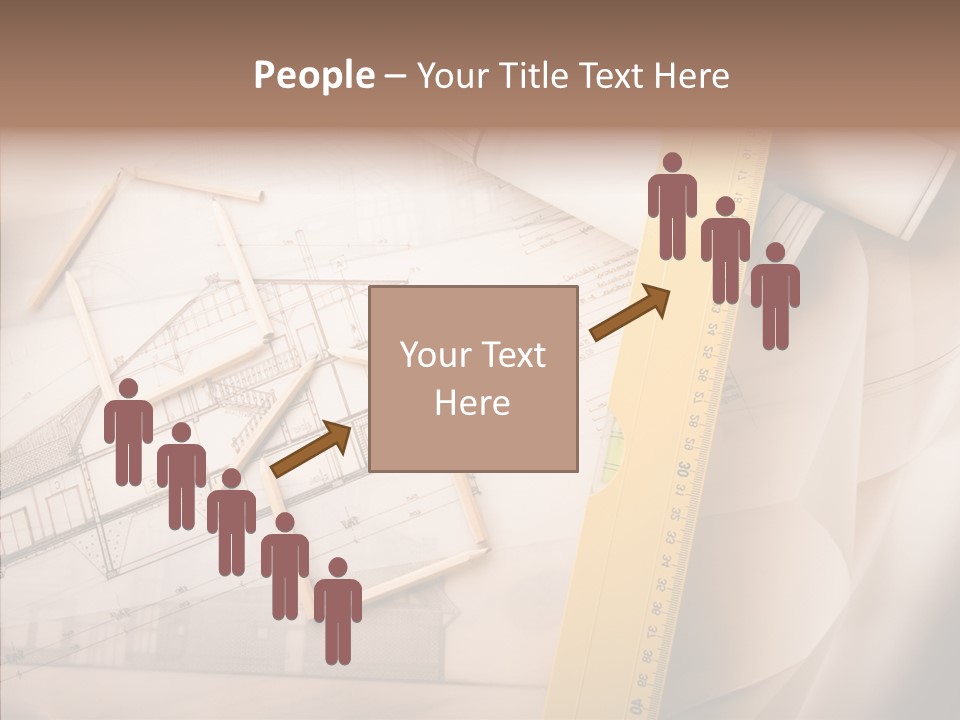Dimensions Property Wooden Metre PowerPoint Template