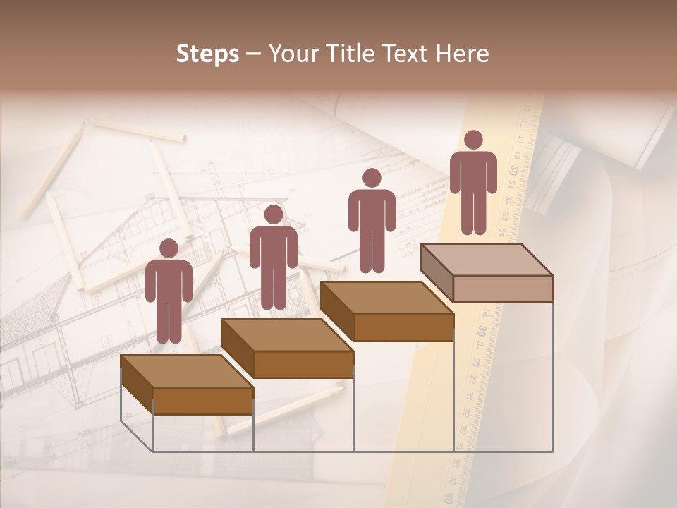 Dimensions Property Wooden Metre PowerPoint Template