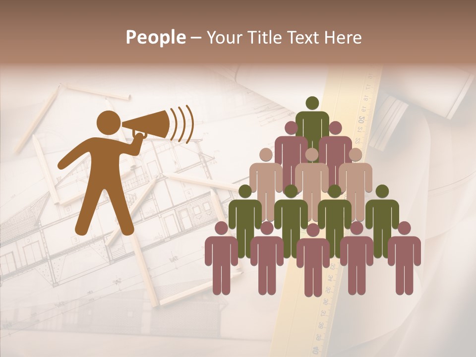 Dimensions Property Wooden Metre PowerPoint Template