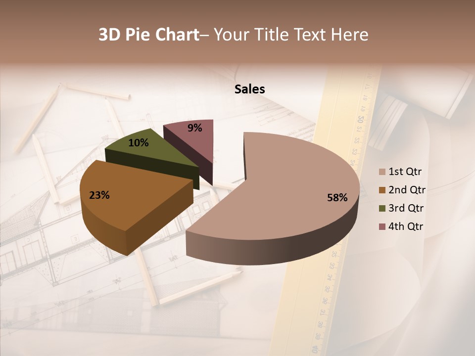 Dimensions Property Wooden Metre PowerPoint Template