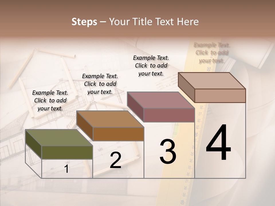 Dimensions Property Wooden Metre PowerPoint Template