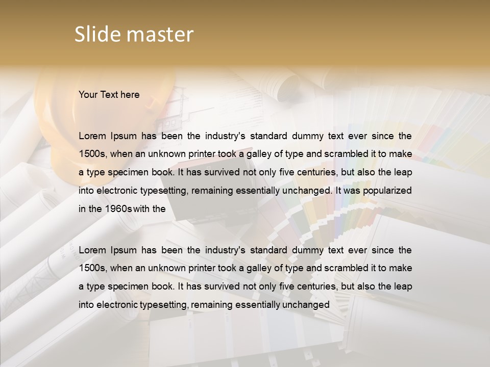 Notebooks Creativity Print PowerPoint Template