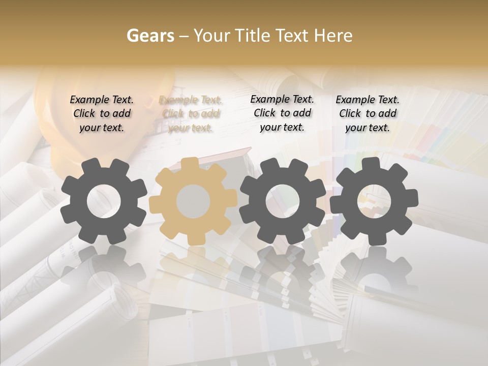 Notebooks Creativity Print PowerPoint Template