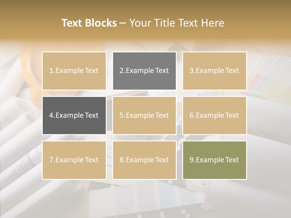 Notebooks Creativity Print PowerPoint Template