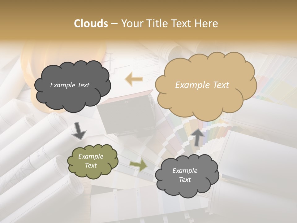 Notebooks Creativity Print PowerPoint Template