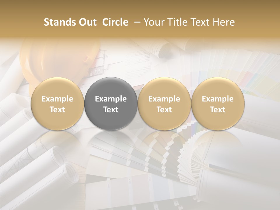 Notebooks Creativity Print PowerPoint Template