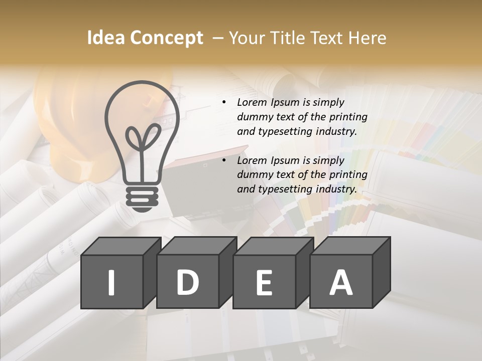 Notebooks Creativity Print PowerPoint Template