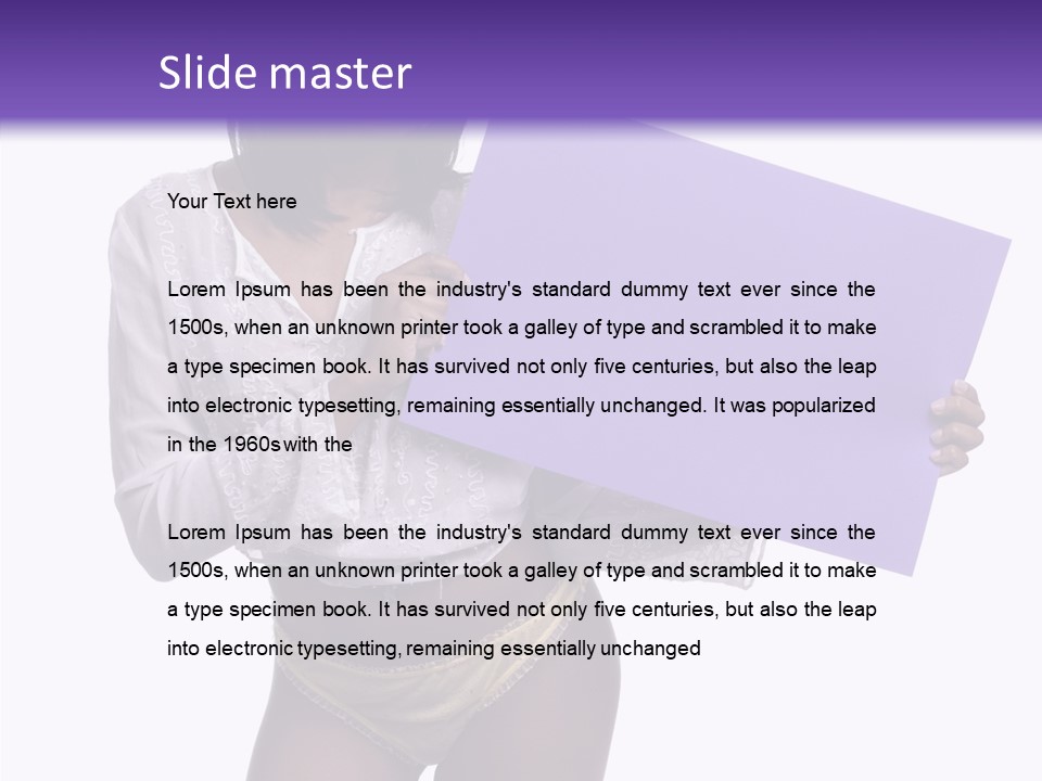 Tease African Belly PowerPoint Template