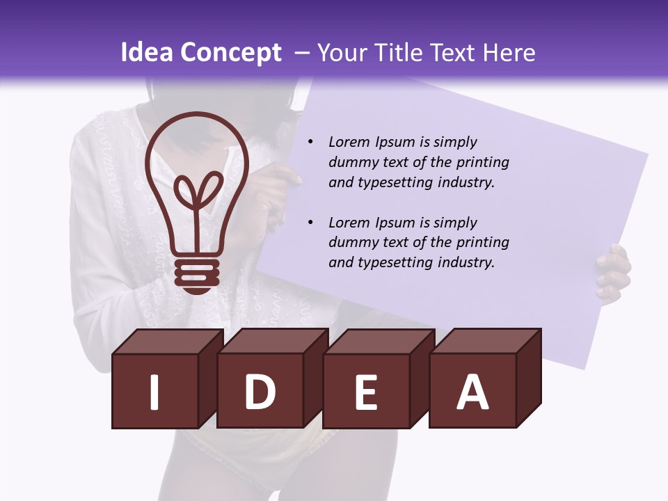 Tease African Belly PowerPoint Template