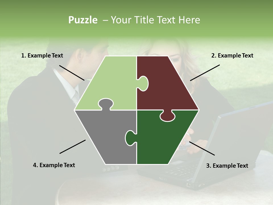 Couple Cooperation Communication PowerPoint Template